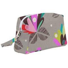 Scandinavian Flower Shower Wristlet Pouch Bag (large) by andStretch