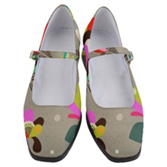 Scandinavian Flower Shower Women s Mary Jane Shoes by andStretch