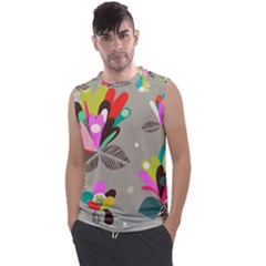 Scandinavian Flower Shower Men s Regular Tank Top