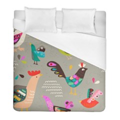 Scandinavian Birds Feather Weather Duvet Cover (full/ Double Size) by andStretch
