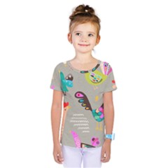 Scandinavian Birds Feather Weather Kids  One Piece Tee