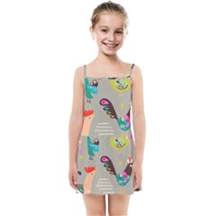 Scandinavian Birds Feather Weather Kids  Summer Sun Dress by andStretch