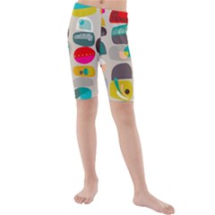 Scandinavian Balancing Act Kids  Mid Length Swim Shorts