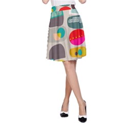 Scandinavian Balancing Act A-line Skirt by andStretch