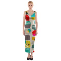 Scandinavian Balancing Act Fitted Maxi Dress