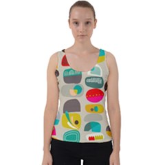 Scandinavian Balancing Act Velvet Tank Top