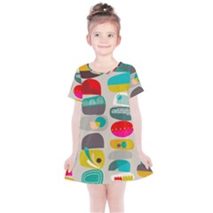 Scandinavian Balancing Act Kids  Simple Cotton Dress by andStretch
