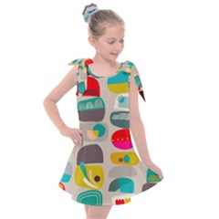 Scandinavian Balancing Act Kids  Tie Up Tunic Dress by andStretch