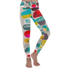 Scandinavian Balancing Act Kids  Lightweight Velour Classic Yoga Leggings