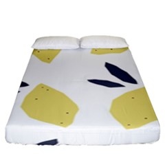 Laser Lemons Fitted Sheet (king Size) by andStretch