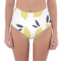 Laser Lemons Reversible High-Waist Bikini Bottoms View1