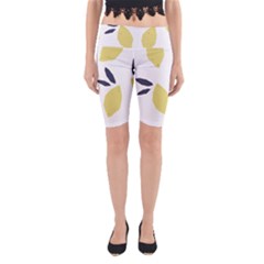 Laser Lemons Yoga Cropped Leggings by andStretch