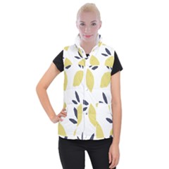 Laser Lemons Women s Button Up Vest by andStretch