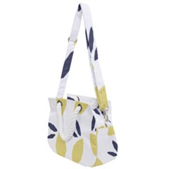 Laser Lemons Rope Handles Shoulder Strap Bag by andStretch