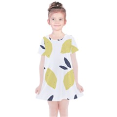 Laser Lemons Kids  Simple Cotton Dress by andStretch