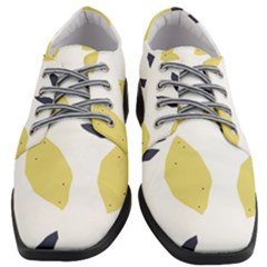 Laser Lemons Women Heeled Oxford Shoes by andStretch