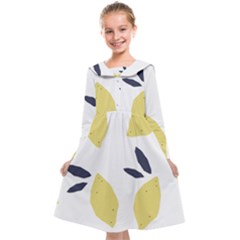 Laser Lemons Kids  Midi Sailor Dress by andStretch