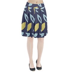 Laser Lemon Navy Pleated Skirt by andStretch