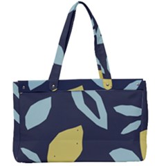 Laser Lemon Navy Canvas Work Bag by andStretch