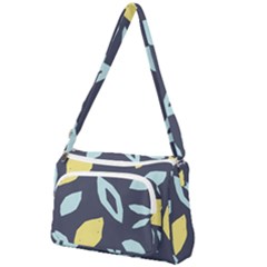 Laser Lemon Navy Front Pocket Crossbody Bag by andStretch