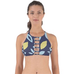 Laser Lemon Navy Perfectly Cut Out Bikini Top by andStretch