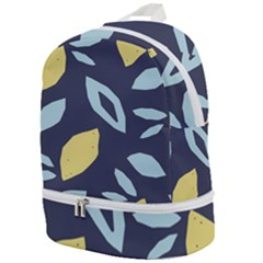 Laser Lemon Navy Zip Bottom Backpack