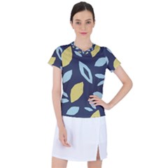 Laser Lemon Navy Women s Sports Top by andStretch