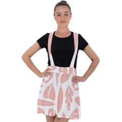 Blush Orchard Velvet Suspender Skater Skirt by andStretch