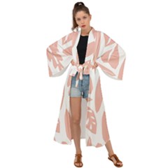 Blush Orchard Maxi Kimono