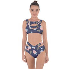 Strawberry Fields Bandaged Up Bikini Set  by andStretch