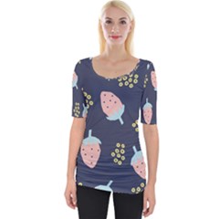 Strawberry Fields Wide Neckline Tee