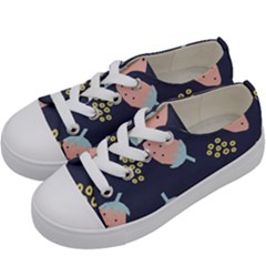 Strawberry Fields Kids  Low Top Canvas Sneakers by andStretch