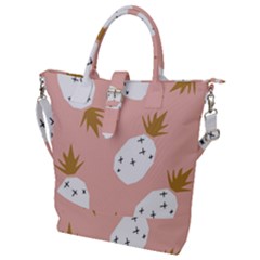 Pineapple Fields Buckle Top Tote Bag by andStretch