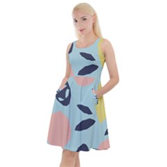 Orchard Fruits Knee Length Skater Dress With Pockets by andStretch