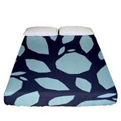 Orchard Fruits In Blue Fitted Sheet (california King Size) by andStretch