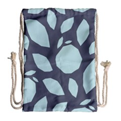 Orchard Fruits In Blue Drawstring Bag (large) by andStretch