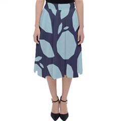 Orchard Fruits In Blue Classic Midi Skirt by andStretch