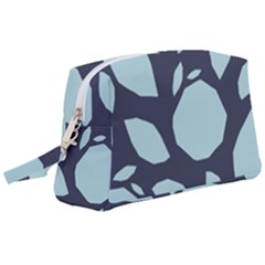 Orchard Fruits In Blue Wristlet Pouch Bag (large)