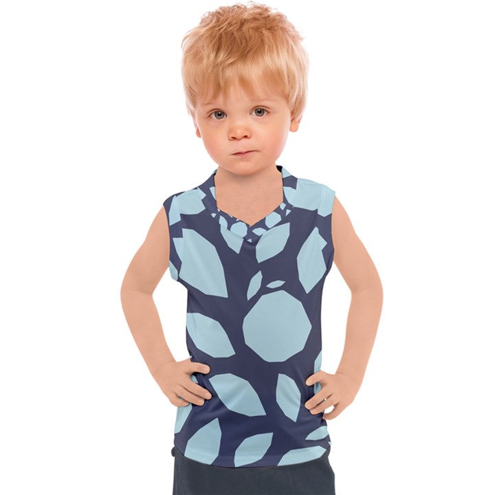 Orchard Fruits in Blue Kids  Sport Tank Top