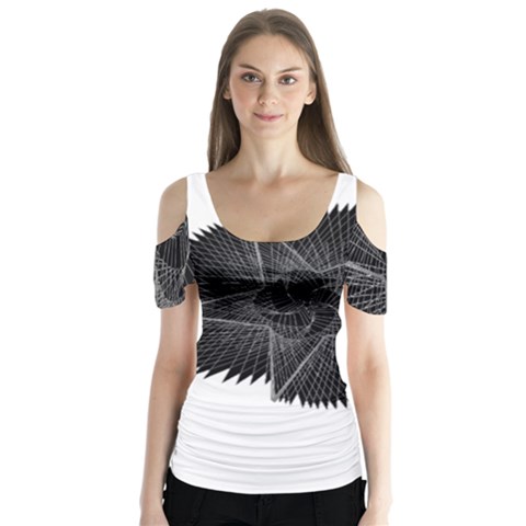 1561332892177 Copy 3072x4731 2 Butterfly Sleeve Cutout Tee  by Sabelacarlos