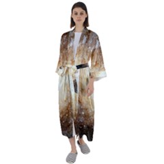 Galaxy Space Maxi Satin Kimono by Sabelacarlos