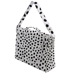 Black And White Seamless Cheetah Spots Box Up Messenger Bag by LoolyElzayat