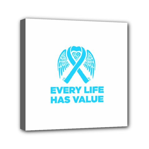 Child Abuse Prevention Support  Mini Canvas 6  X 6  (stretched) by artjunkie