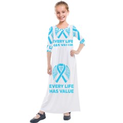 Child Abuse Prevention Support  Kids  Quarter Sleeve Maxi Dress by artjunkie