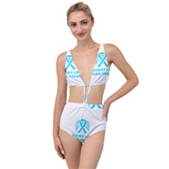 Child Abuse Prevention Support  Tied Up Two Piece Swimsuit by artjunkie