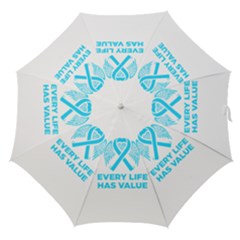 Child Abuse Prevention Support  Straight Umbrellas by artjunkie
