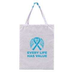 Child Abuse Prevention Support  Classic Tote Bag by artjunkie