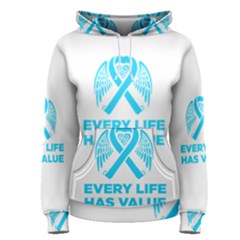 Child Abuse Prevention Support  Women s Pullover Hoodie by artjunkie