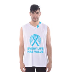 Child Abuse Prevention Support  Men s Basketball Tank Top by artjunkie