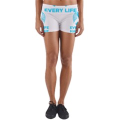 Child Abuse Prevention Support  Yoga Shorts by artjunkie